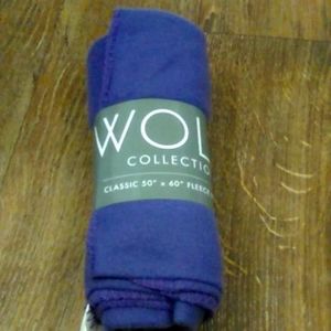 Purple fleece blanket